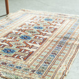 トライバル ラグ 96×70cm イラン手織り 一点物