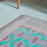 トライバル ラグ 115×96cm イラン手織り 一点物
