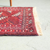 Tribal Rug 110×78cm 手織りトライバルラグ トルクメン