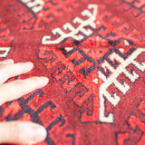 Tribal Rug 110×78cm 手織りトライバルラグ トルクメン