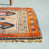 トライバル ラグ 104×52cm イラン手織り 一点物