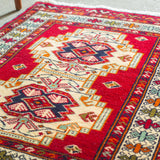 トライバル ラグ 86×66cm イラン手織り 一点物
