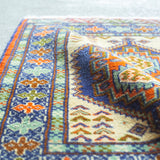 トライバル ラグ 83×66cm イラン手織り 一点物