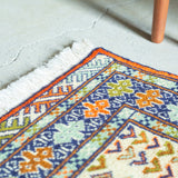 トライバル ラグ 83×66cm イラン手織り 一点物
