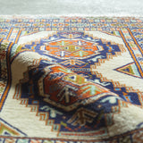 トライバル ラグ 95×65cm イラン手織り 一点物