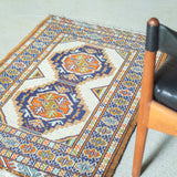 トライバル ラグ 95×65cm イラン手織り 一点物