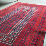 トライバル ラグ 140×82cm イラン手織り 一点物