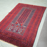 トライバル ラグ 140×82cm イラン手織り 一点物