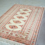 Tribal Rug 140×100cm 手織りトライバルラグ トルクメン
