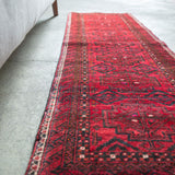 トライバル ラグ 178×50cm イラン手織り 一点物