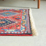 トライバル ラグ 88×64cm イラン手織り 一点物