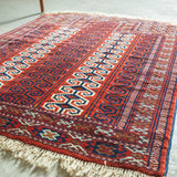 トライバル ラグ 118×92cm イラン手織り 一点物