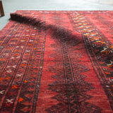 トライバル ラグ 221×125cm イラン手織り 一点物