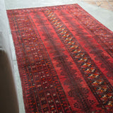 トライバル ラグ 221×125cm イラン手織り 一点物