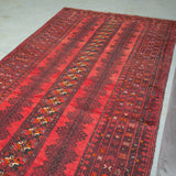 トライバル ラグ 221×125cm イラン手織り 一点物