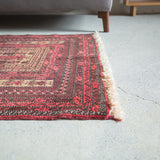 トライバル ラグ 156×100cm イラン手織り 一点物