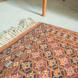 トライバル ラグ 120×96cm イラン手織り 一点物