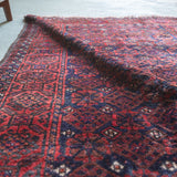 トライバル ラグ 190×112cm イラン手織り 一点物