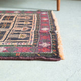 トライバル ラグ 105×80cm イラン手織り 一点物