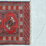 トライバル ラグ 92×62cm イラン手織り 一点物