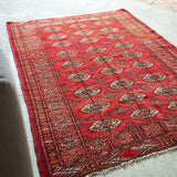 Tribal Rug 165×120cm 手織りトライバルラグ トルクメン