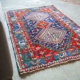 トライバル ラグ 165×110cm イラン手織り 一点物