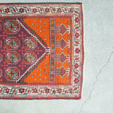 トライバル ラグ 125×75cm イラン手織り 一点物