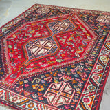 トライバル ラグ 200×160cm イラン手織り 一点物