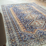 トライバル ラグ 220×155cm イラン手織り 一点物