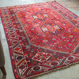 トライバル ラグ 210×155cm イラン手織り 一点物