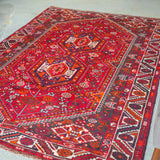 トライバル ラグ 210×155cm イラン手織り 一点物