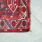 トライバル ラグ 210×155cm イラン手織り 一点物