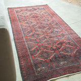 トライバル ラグ 185×105cm イラン手織り 一点物