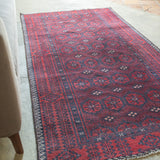 トライバル ラグ 216×112cm イラン手織り 一点物
