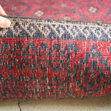 トライバル ラグ 216×112cm イラン手織り 一点物