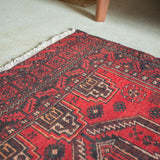 トライバル ラグ 180×65cm イラン手織り 一点物