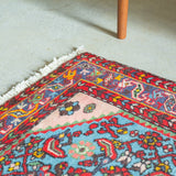 トライバル ラグ 130×80cm イラン手織り 一点物