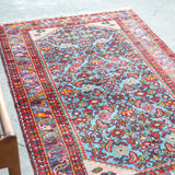 トライバル ラグ 130×80cm イラン手織り 一点物
