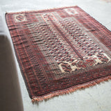 トライバル ラグ 140×105cm イラン手織り 一点物