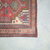 トライバル ラグ 147×95cm イラン手織り 一点物
