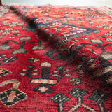 Tribal Rug 197×128cm 手織りトライバルラグ ハメダン