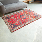 Tribal Rug 197×128cm 手織りトライバルラグ ハメダン
