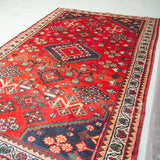 Tribal Rug 197×128cm 手織りトライバルラグ ハメダン