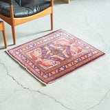 トライバル ラグ 76×70cm イラン手織り 一点物