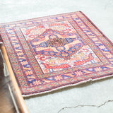 トライバル ラグ 76×70cm イラン手織り 一点物
