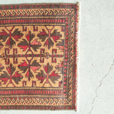 トライバル ラグ 133×57cm イラン手織り 一点物