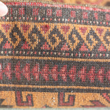 トライバル ラグ 133×57cm イラン手織り 一点物