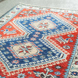 トライバル ラグ 75×55cm イラン手織り 一点物
