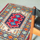 トライバル ラグ 82×64cm イラン手織り 一点物