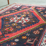 トライバル ラグ 130×83cm イラン手織り 一点物